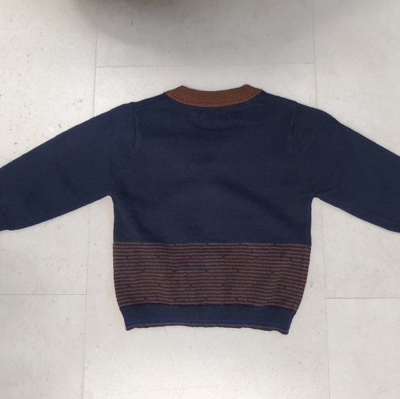 Jean Bourget size 6M navy and brown cardigan - Picture 5 of 5